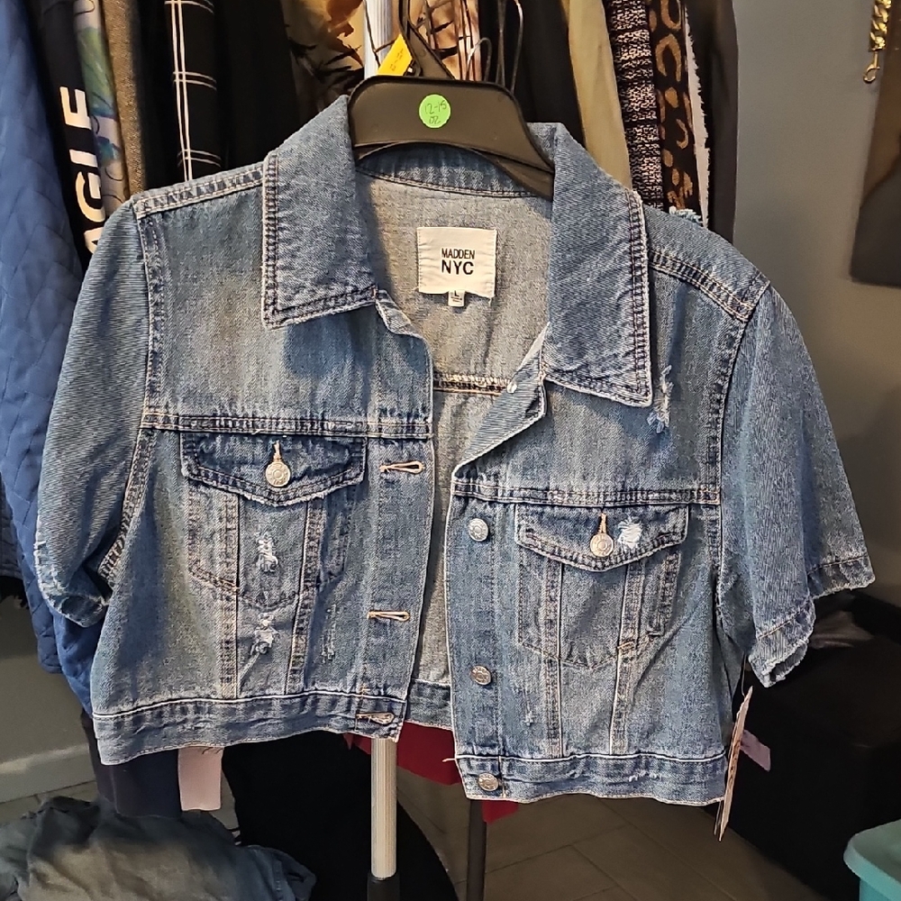 NWTS Naden NYC Blue Jean Jacket for Women Cropped